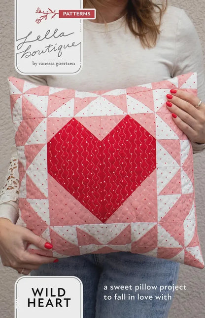 Wild Heart Pillow Quilt Pattern