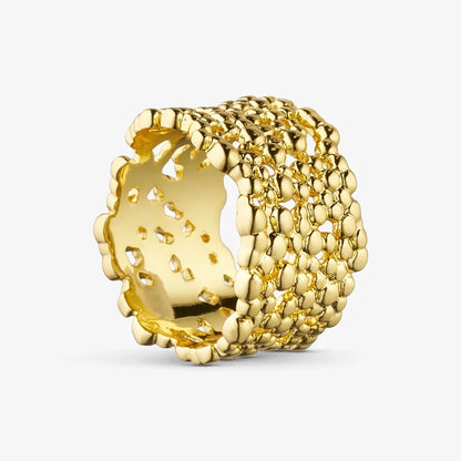 WOLFF JEWELRY - Boble Ring - 18 kt. guldbelagt Vol. 2 Vandfast