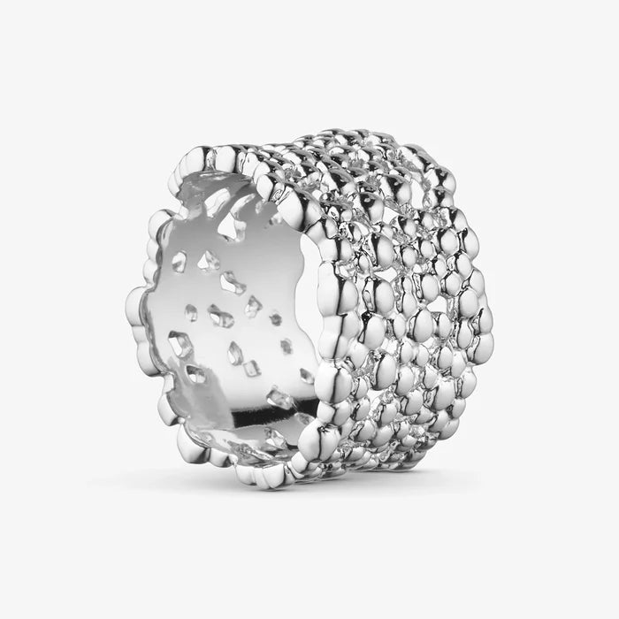 WOLFF JEWELRY - Boble Ring - sølv Vol. 2 Vandfast (Flere størrelser)