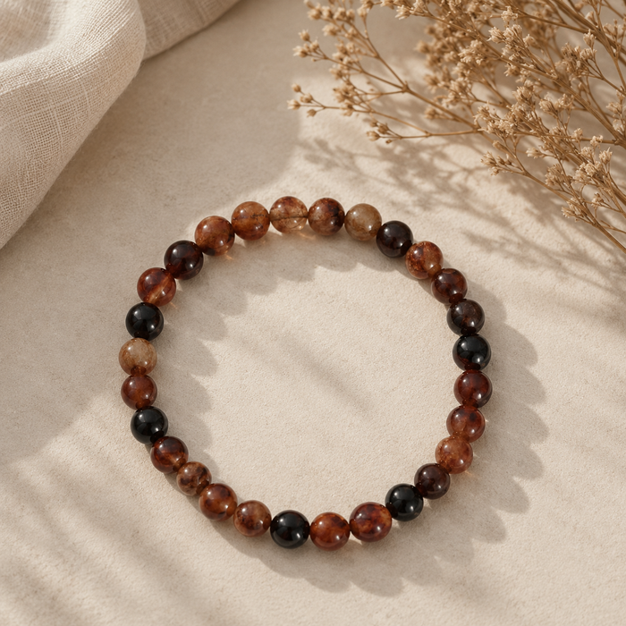 WOLFF JEWELRY -  Jalle Pearl Bracelet - Brun