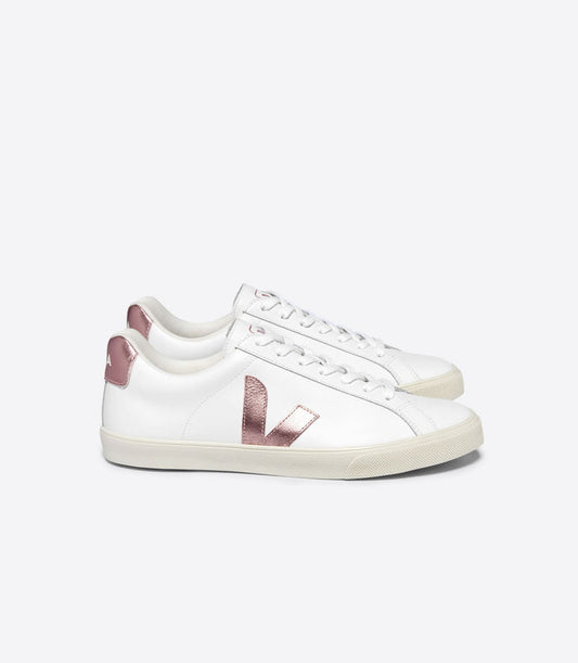 Women's Esplar Logo  Leather Extra-White Nacre