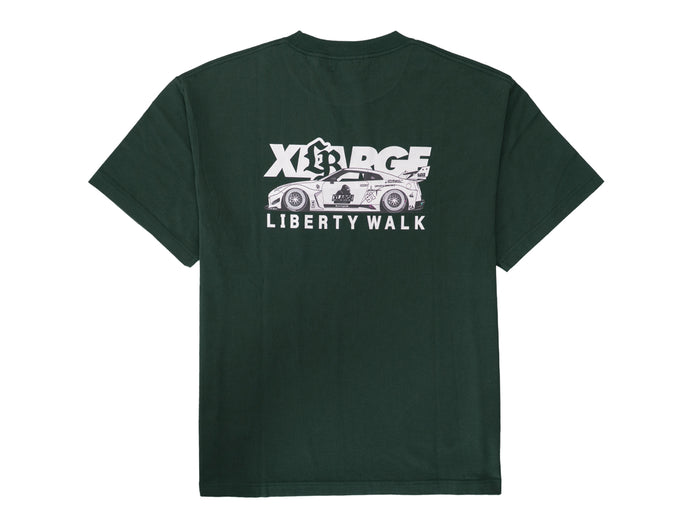 X-Large x Liberty Walk - Mix T-Shirt - Forest Green