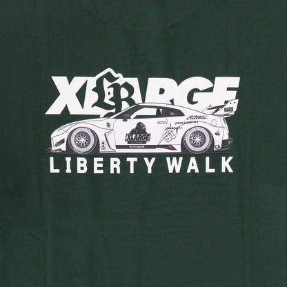 X-Large x Liberty Walk - Mix T-Shirt - Forest Green