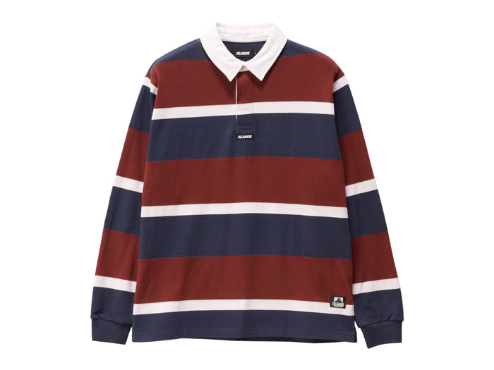 XL Stripe Rugby - Burgundy