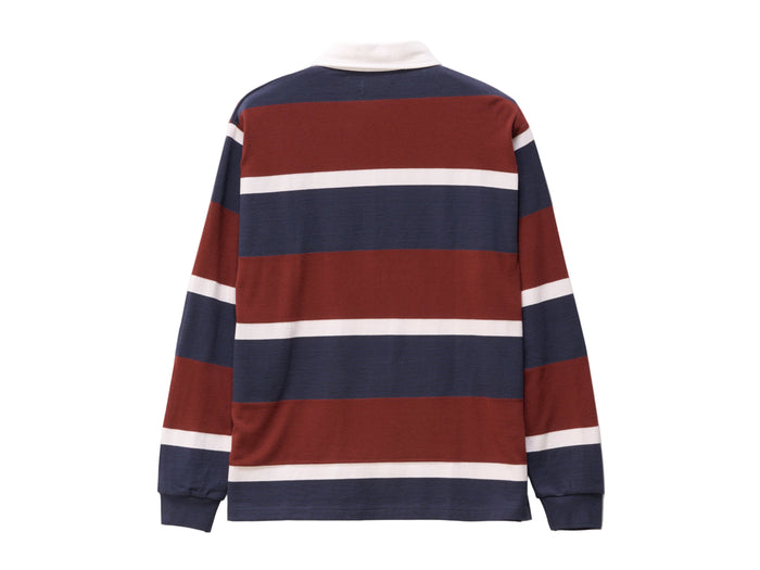 XL Stripe Rugby - Burgundy