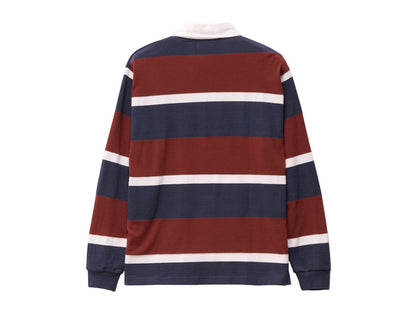 XL Stripe Rugby - Burgundy