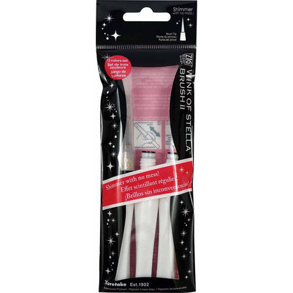 Brush Marker & 2 Refills - Clear